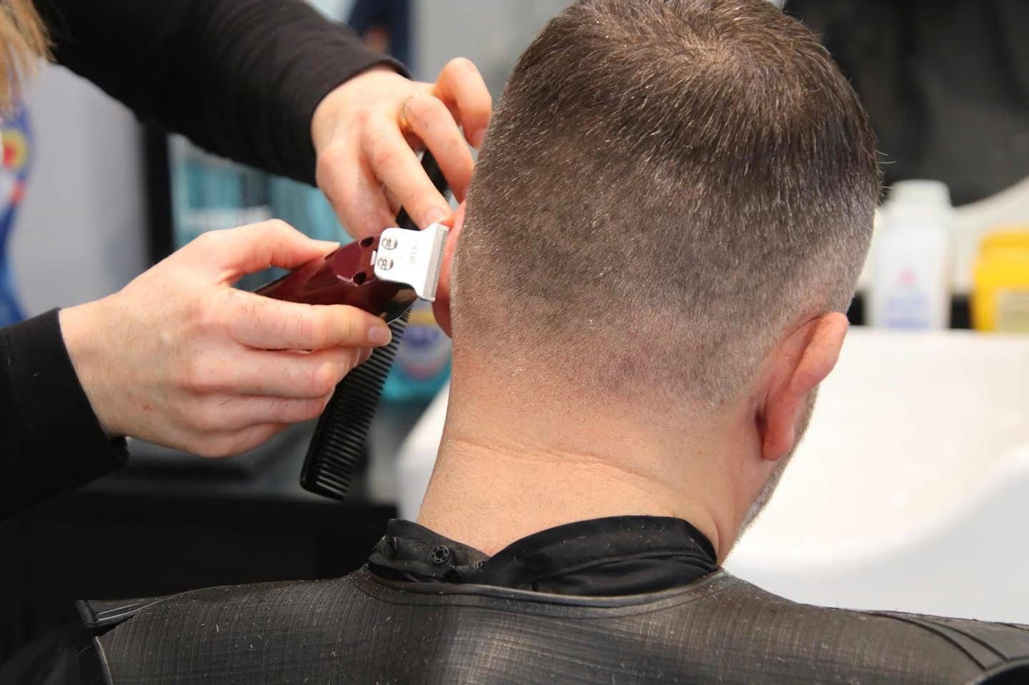 Skin fade clipper work at HQ Barbers Reading
